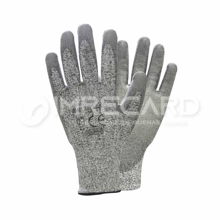 Guante Anticorte VENICUTD08 D/A4 Tejido Econocut/Palma PU (Venicut58) (paq3)