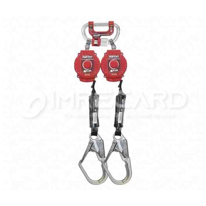 Bloque Retractil Doble Miller Twin Turbo™ MFLC-4-Z7/6 FT(1.8 m) ST (A)