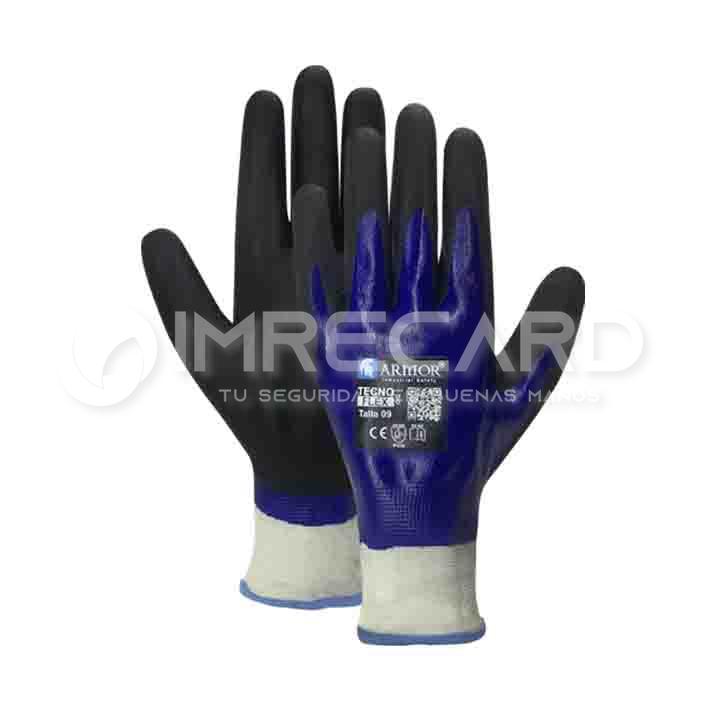 Guante TECNO FLEX OIL Nylon/Palma Espuma de Nitrilo