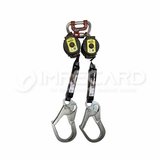Bloque Retractil Doble TurboLite+ Clase 1 MTL-OHW2-28/6 FT (1.8 m) AL [MILLER] 