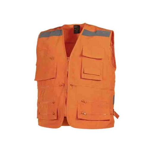 Chaleco Geologo Poplin con Cinta Reflectiva (A) [STEELPRO] 