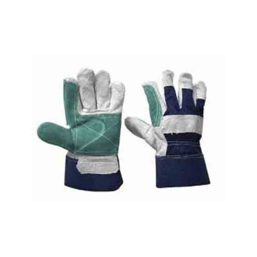 Guante Serraje Carnaza/Lona Reforzado (A) [STEELPRO] 